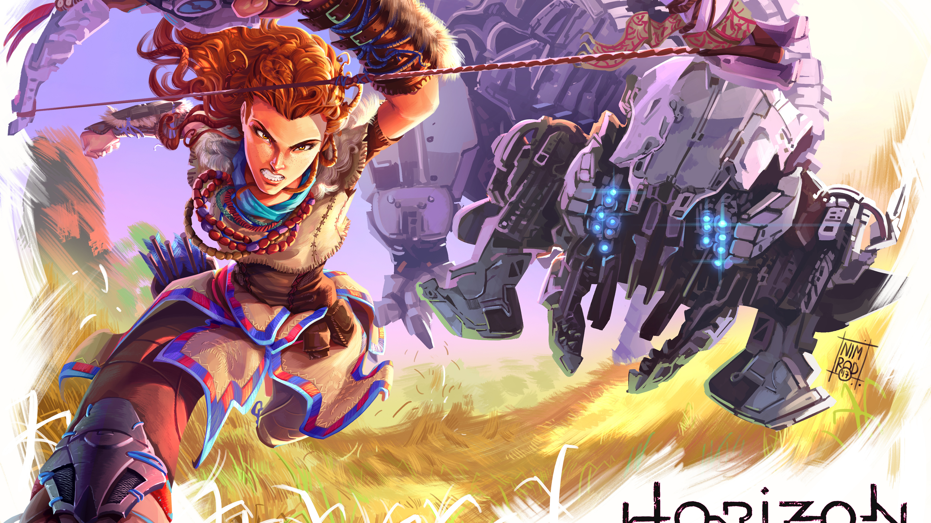 Horizon Zero Dawn 4k Fanart - Horizon Zero Dawn Fan Art , HD Wallpaper & Backgrounds