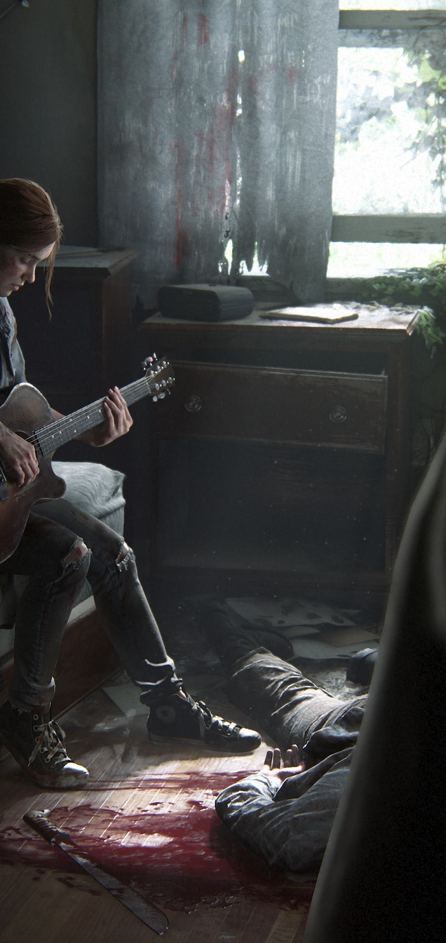 The Last Of Us Part 2, Ellie, Playing Guitar, 4k, - Ellie Last Of Us 2 , HD Wallpaper & Backgrounds