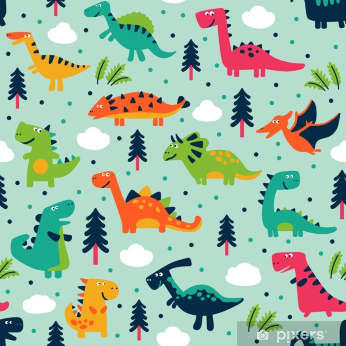 Cute Dinosaur Illustrations , HD Wallpaper & Backgrounds