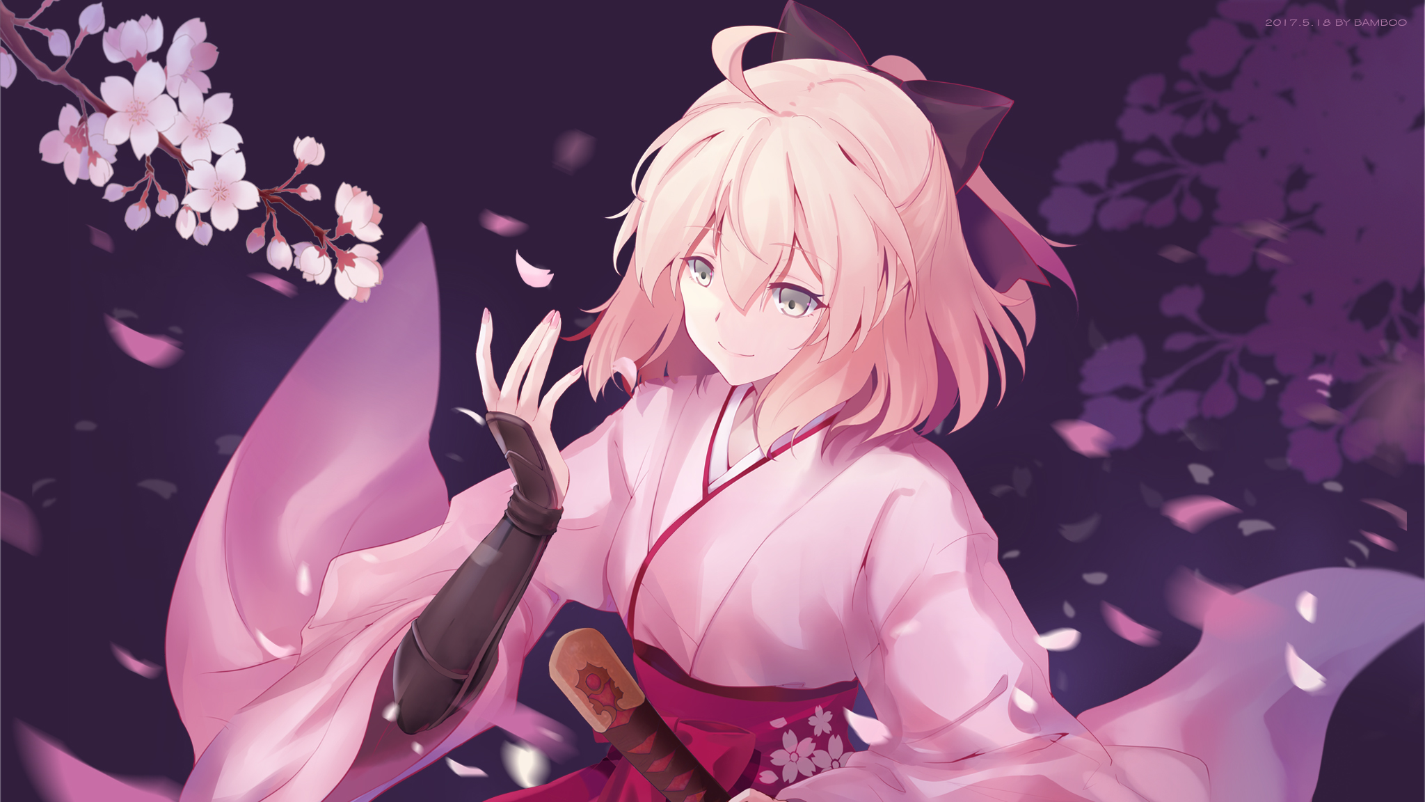 Sakura Saber Cherry Blossom , HD Wallpaper & Backgrounds