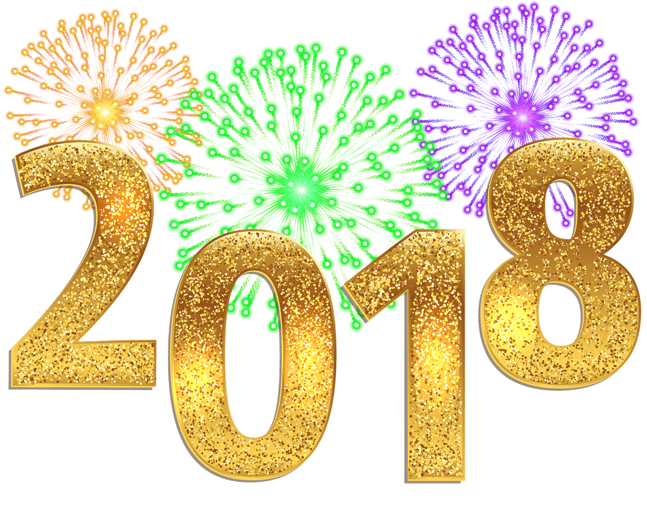 Happy New Year 2018 Png , HD Wallpaper & Backgrounds