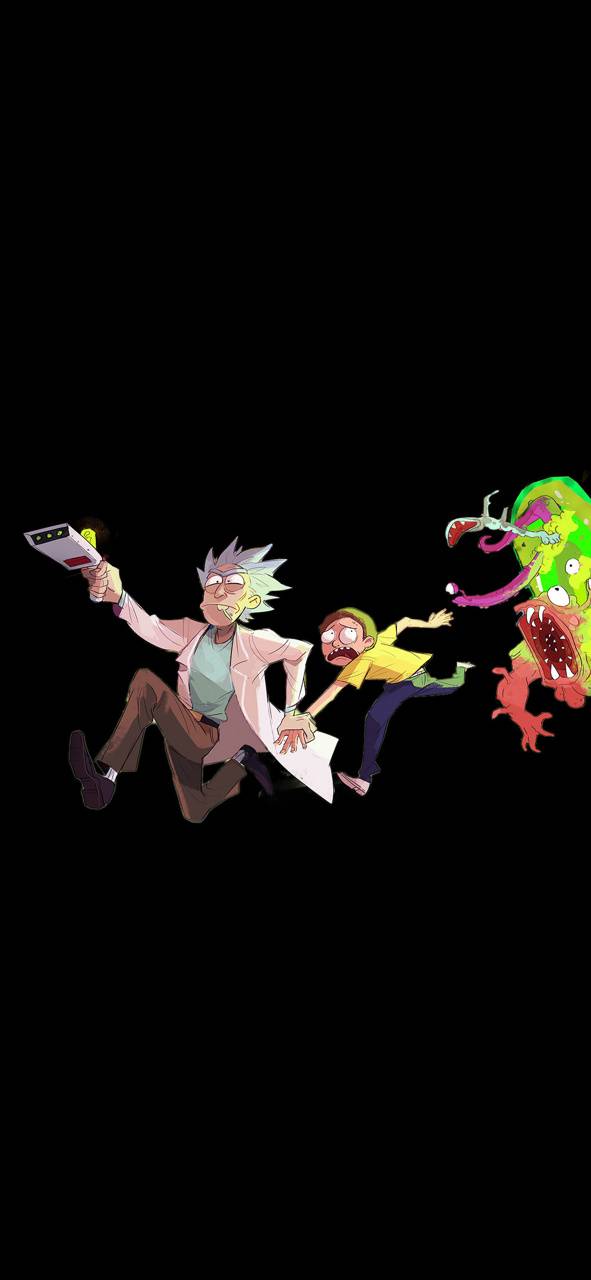 Amoled Wallpaper Rick And Morty , HD Wallpaper & Backgrounds