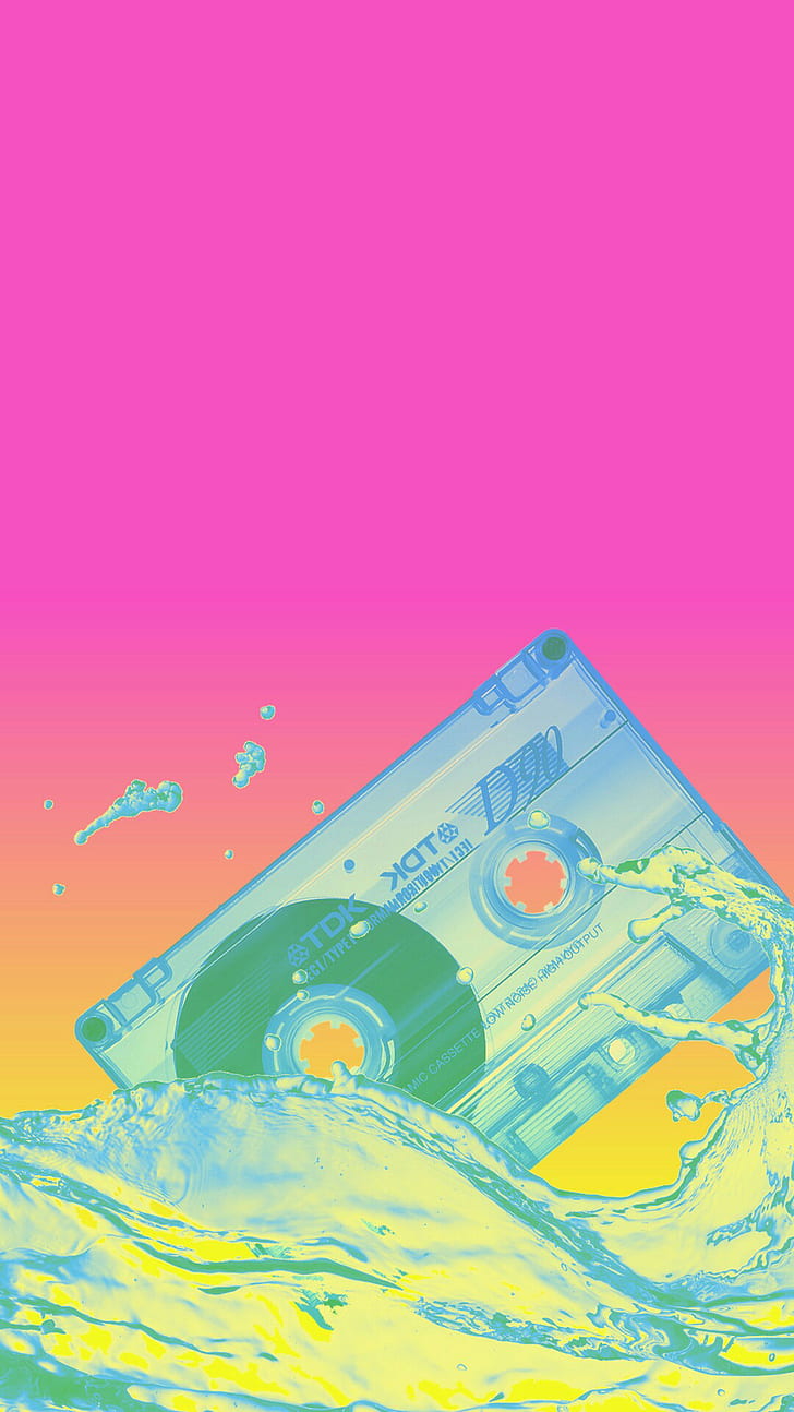 Cassette, Tape, Vaporwave, Hd Wallpaper - Vaporwave Wallpaper Iphone , HD Wallpaper & Backgrounds