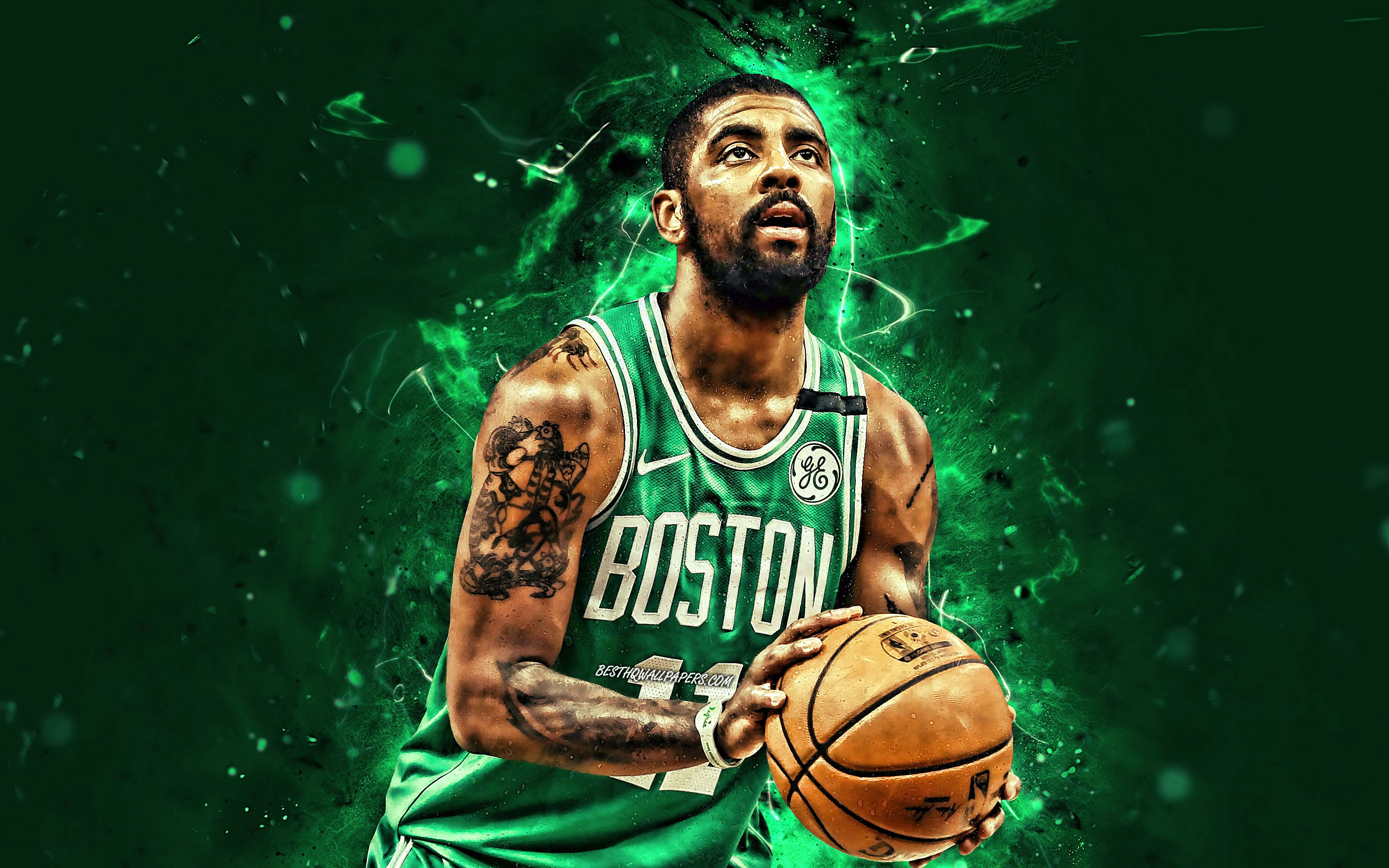 Kyrie Irving, 4k, Nba, Boston Celtics, Basketball Stars, - Kyrie Irving 4k Pc , HD Wallpaper & Backgrounds