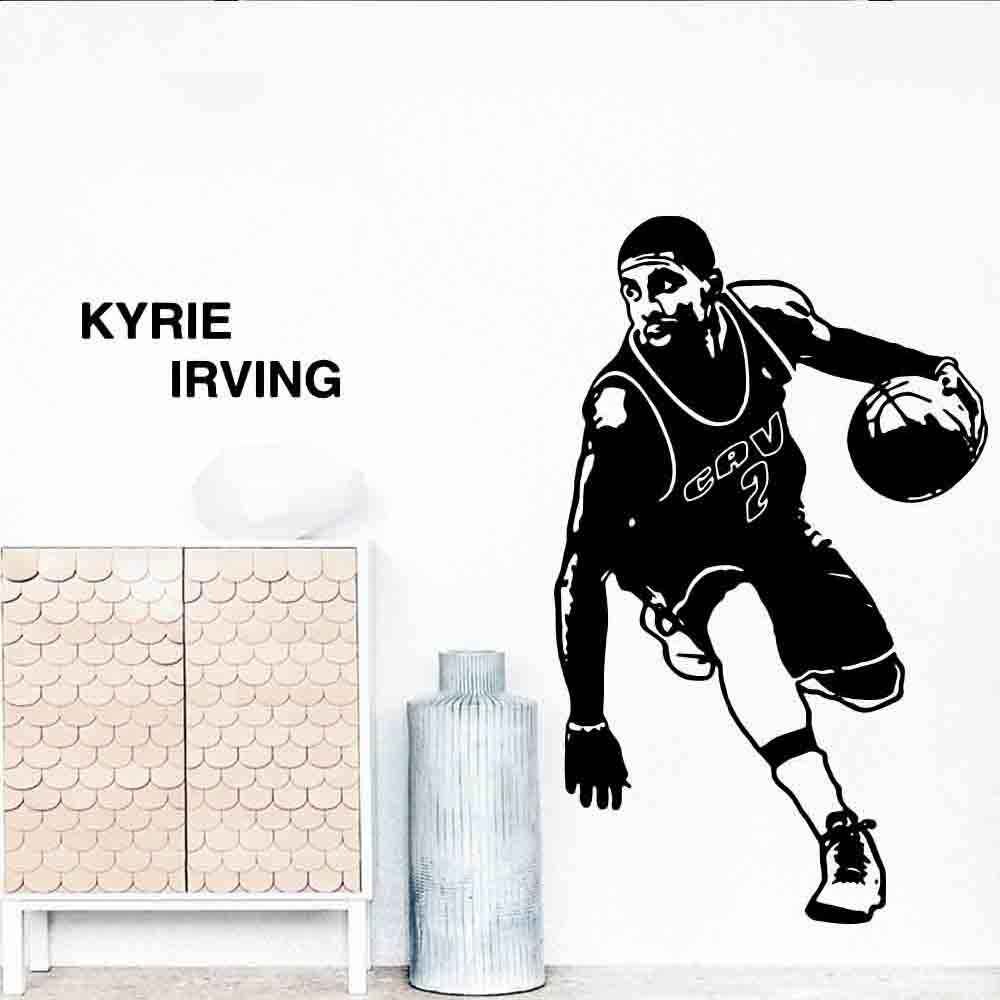 Cavaliers Kyrie Irving Home Decor Vinyl Wall Stickers - Kyrie Irving Silhouette , HD Wallpaper & Backgrounds