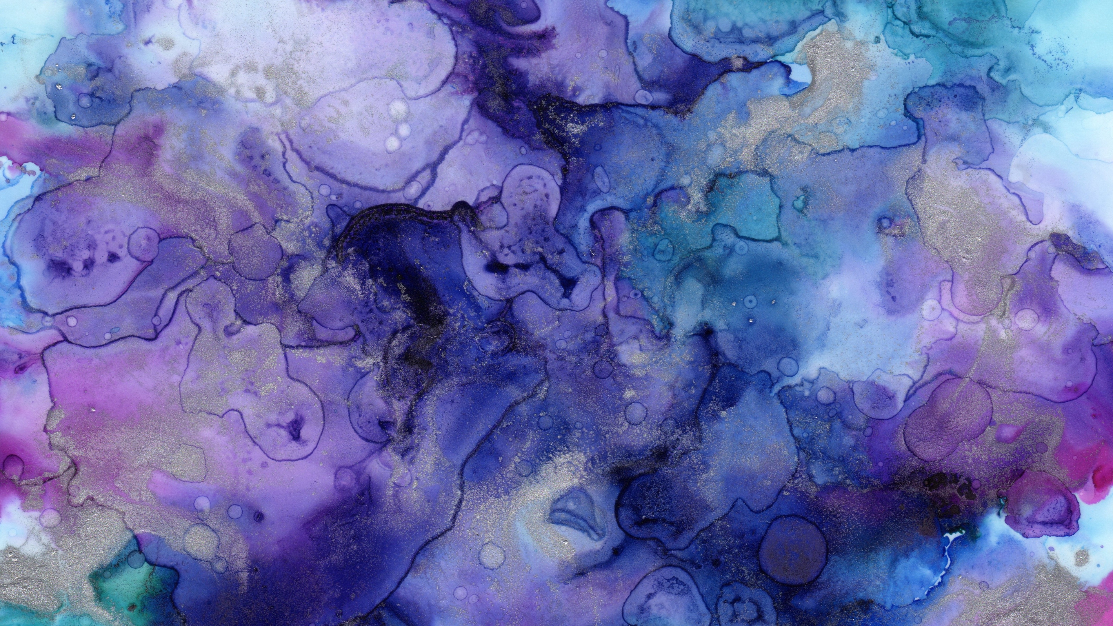 Purple Watercolor Desktop Background , HD Wallpaper & Backgrounds