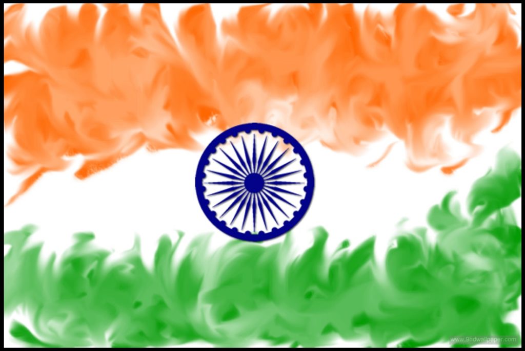 Indian National Flag Images Free Download - Indian Flag Painting , HD Wallpaper & Backgrounds