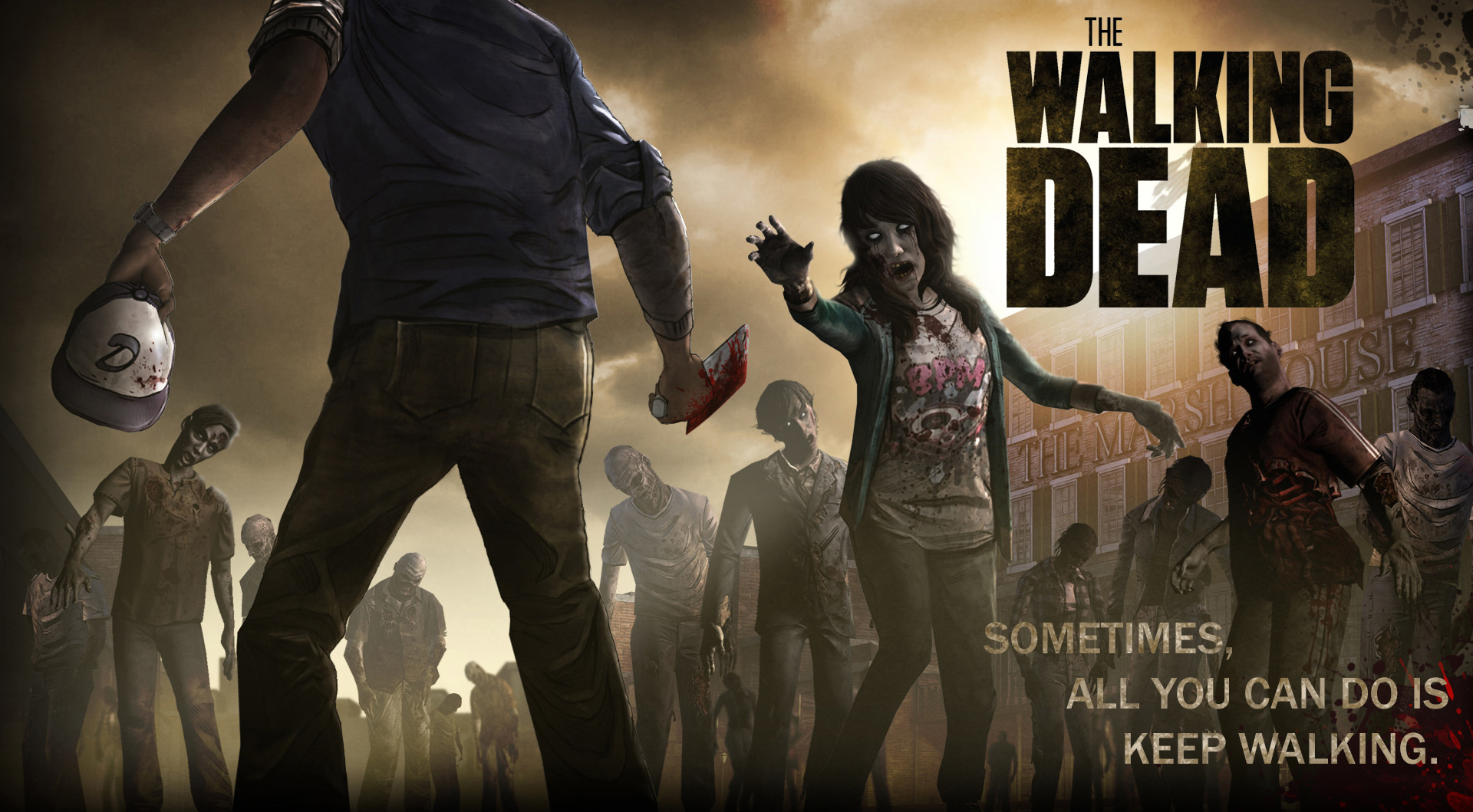 The Walking Dead Free Wallpapers Wallpaper - Walking Dead Telltale Season 1 No Time Left , HD Wallpaper & Backgrounds