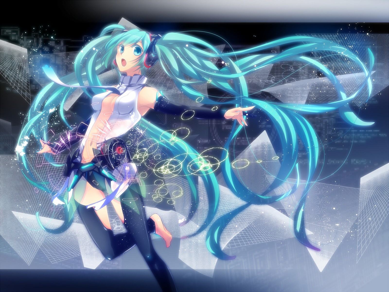 Miku Wallpaper - Hatsune Miku Append Badass , HD Wallpaper & Backgrounds