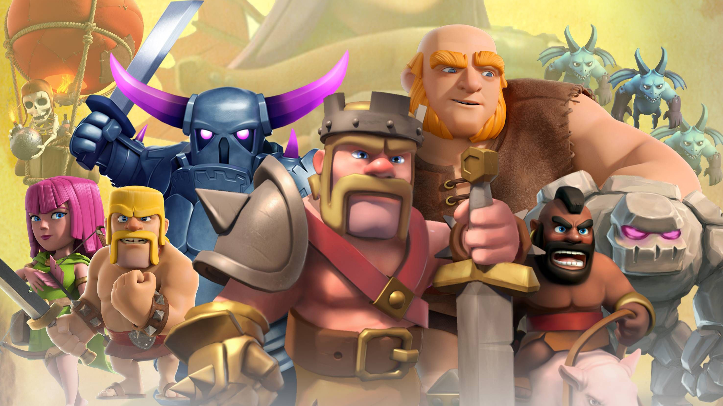 Clash Of Clans Wallpaper 4k , HD Wallpaper & Backgrounds