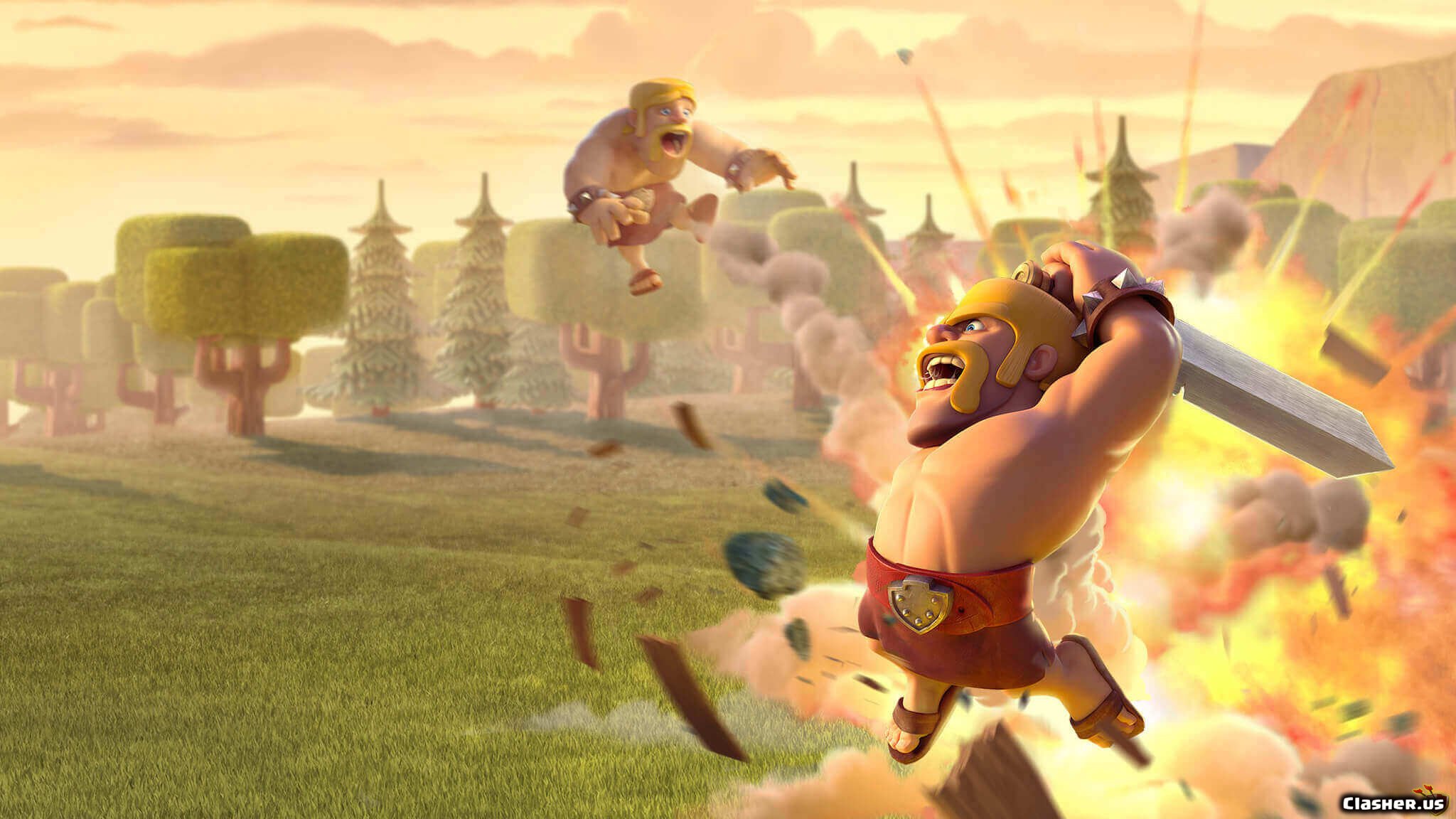 Clash Of Clans Barbarian , HD Wallpaper & Backgrounds