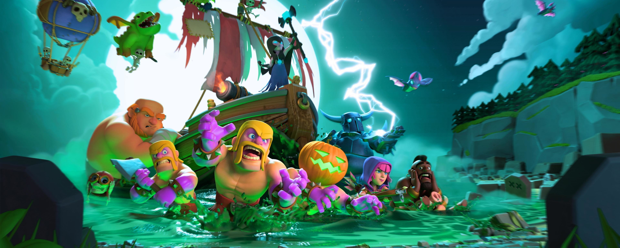 Clash Of Clans, Mobile Game, Halloween, Wallpaper - Clash Of Clans Imagen Full Hd , HD Wallpaper & Backgrounds