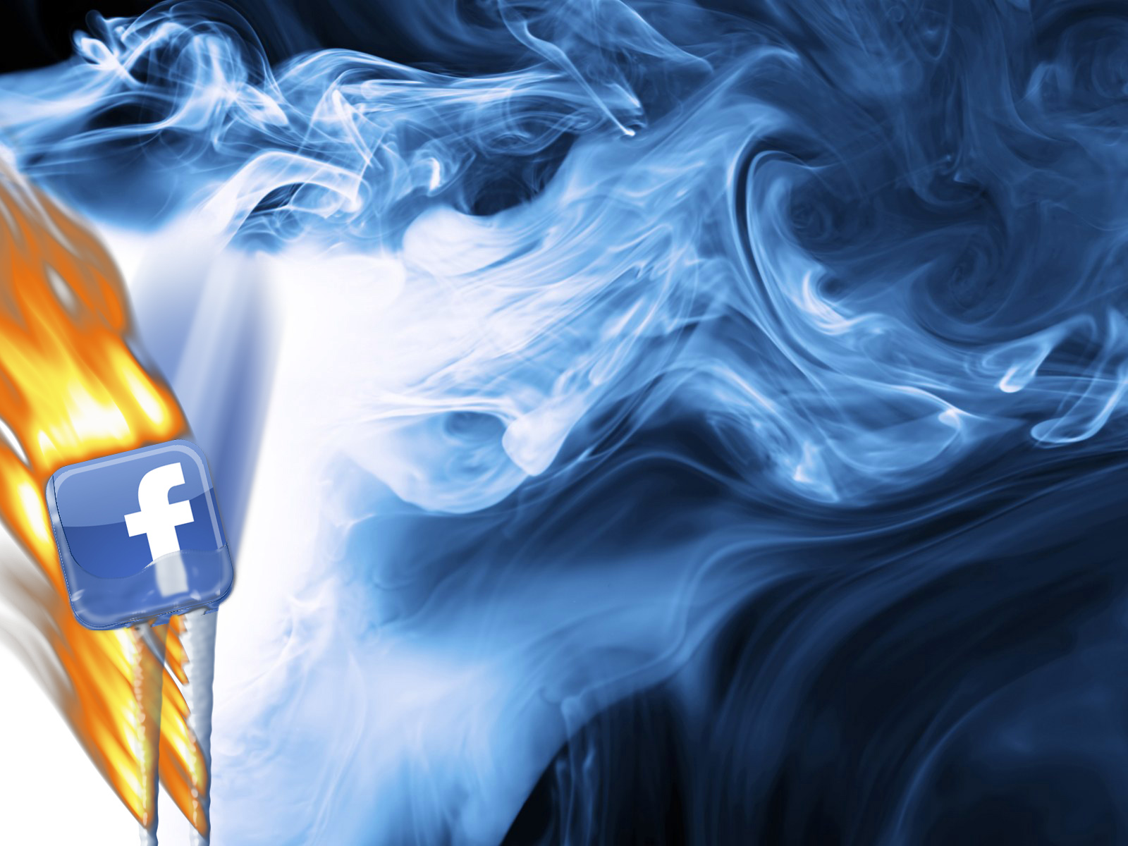 Hd Facebook Images - Blue Smoke Wallpaper Hd , HD Wallpaper & Backgrounds