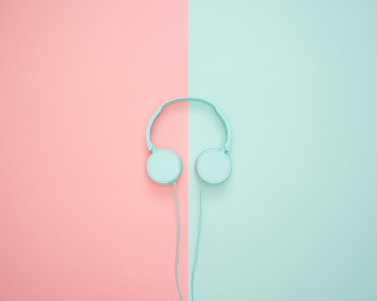 Wallpaper Headphones, Minimalism, Pastel, Pink - Pink Wallpaper Pc Hd , HD Wallpaper & Backgrounds