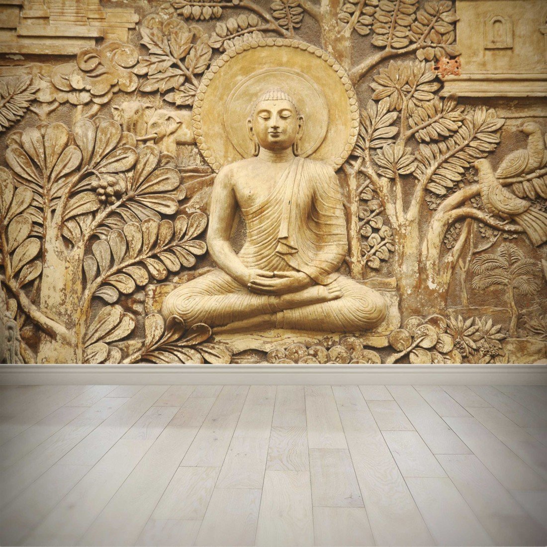 Buddha Wallpaper For Hall , HD Wallpaper & Backgrounds