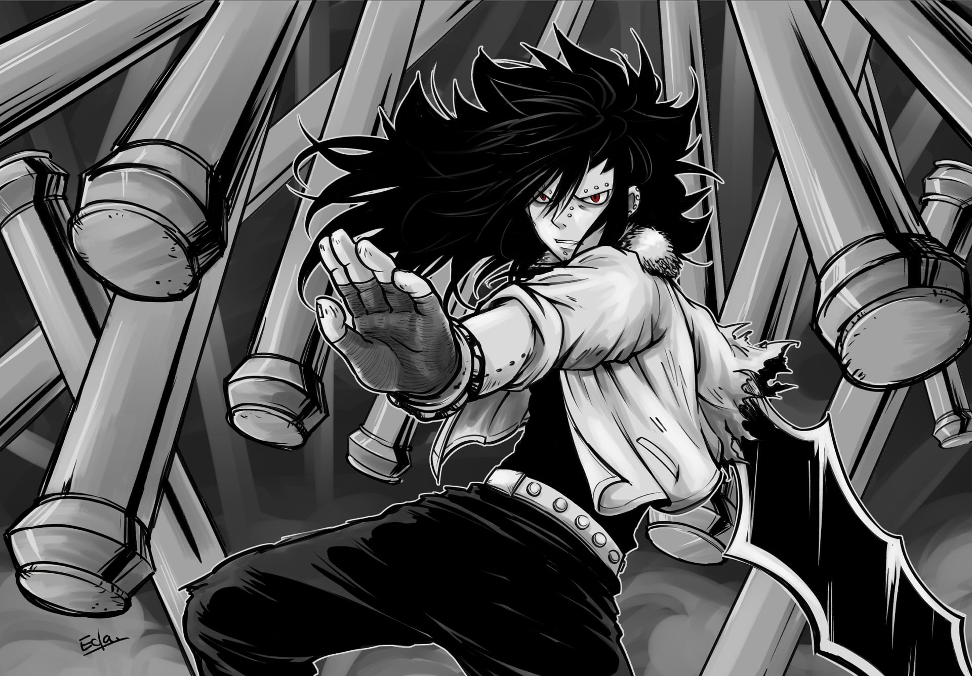 Fairy Tail Gajeel Wallpaper Hd , HD Wallpaper & Backgrounds