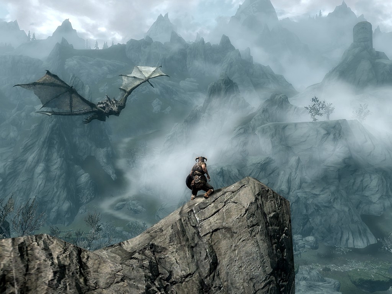 Skyrim Gif Background , HD Wallpaper & Backgrounds