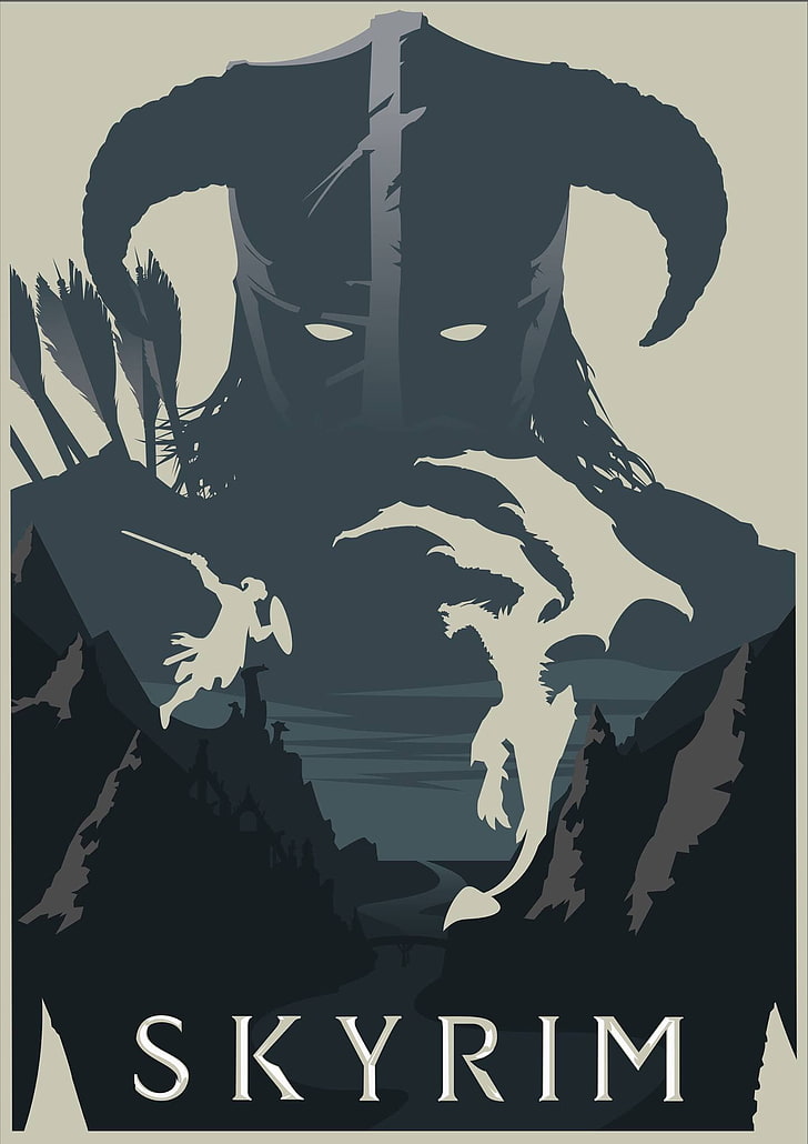 The Elder Scrolls V Skyrim Poster, The Elder Scrolls - Elder Scrolls V Skyrim Poster , HD Wallpaper & Backgrounds