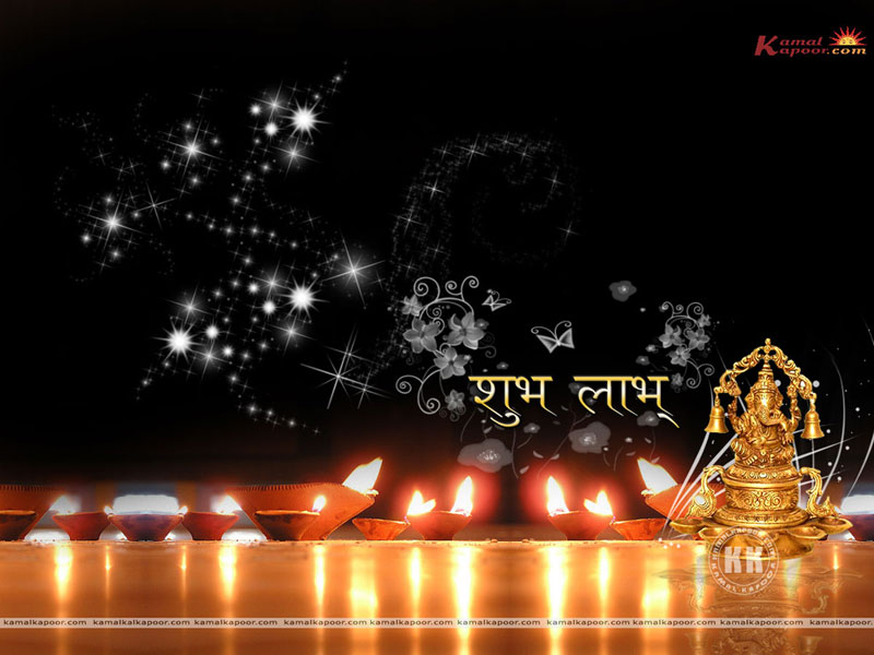 Diwali Background With Lakshmi , HD Wallpaper & Backgrounds