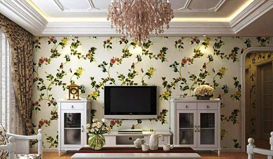 Dinding Ruang Tamu Bunga , HD Wallpaper & Backgrounds