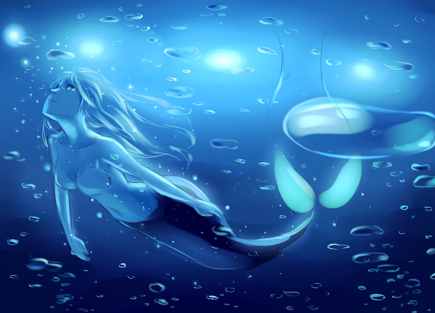 Water Mermaid , HD Wallpaper & Backgrounds