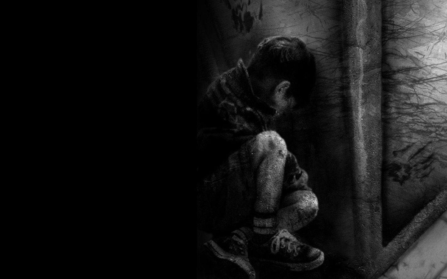 Awesome Dark Free Wallpaper Id - Sad Pics With Tears , HD Wallpaper & Backgrounds