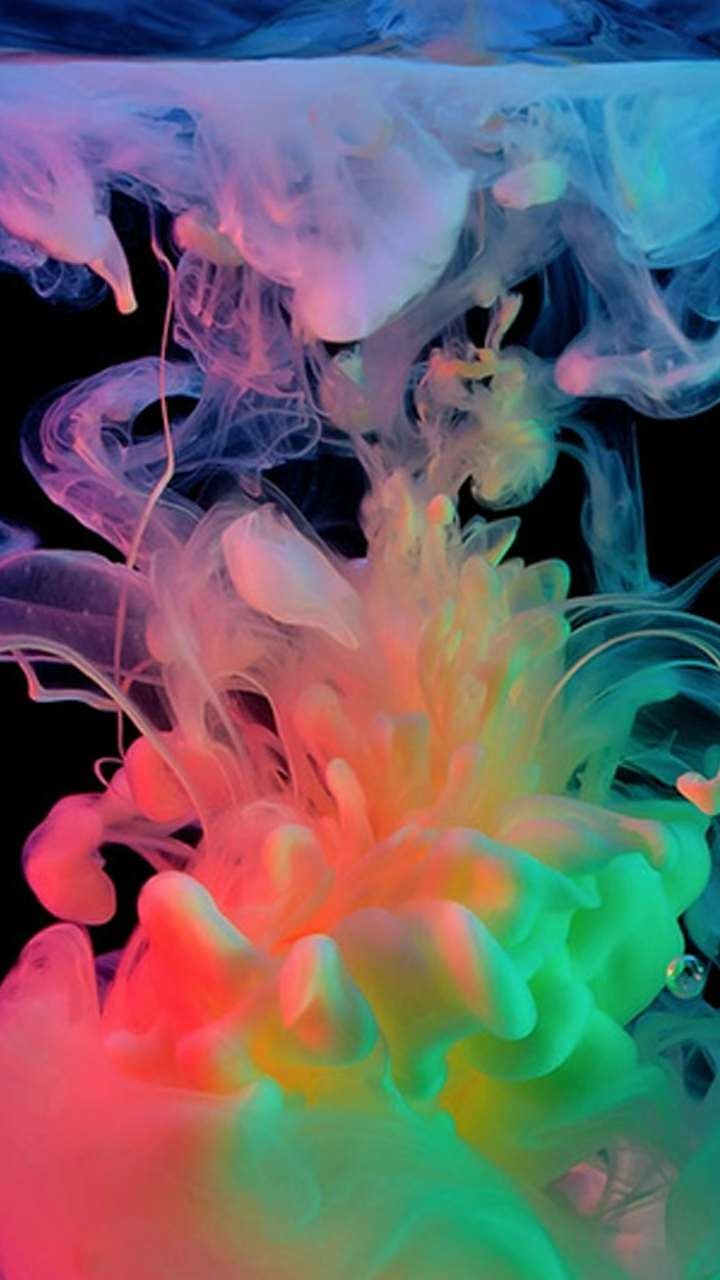 Colorful Smoke Wallpapers Note 10 Oppo F13 Reno Mi9 - Smoke Fluo , HD Wallpaper & Backgrounds