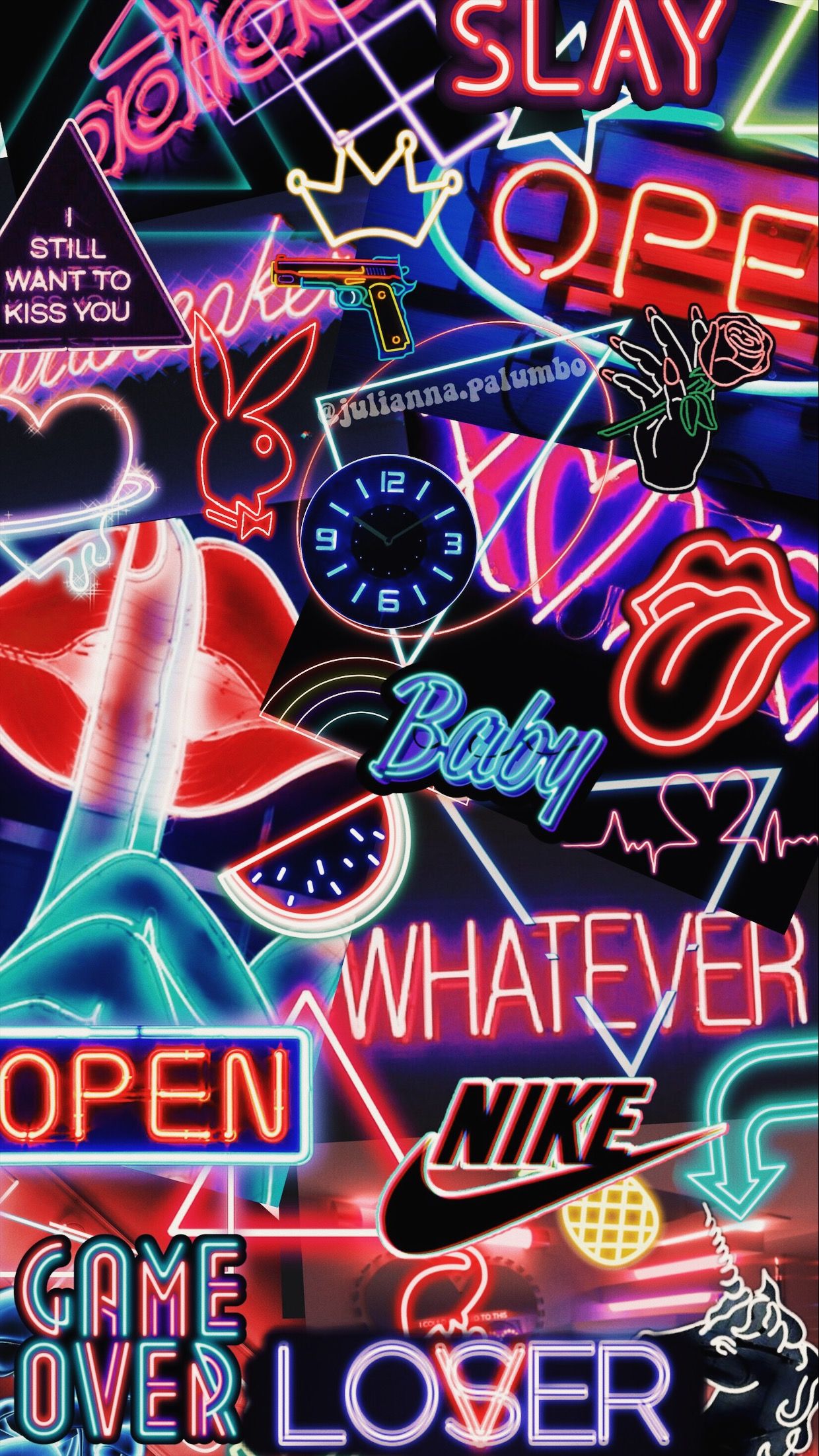 Neon Collage , HD Wallpaper & Backgrounds