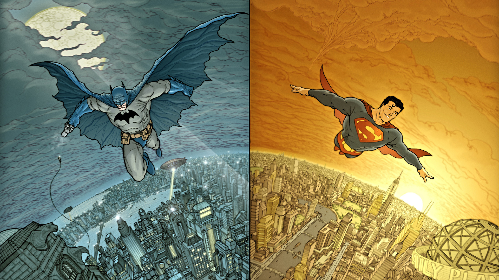 Batman Superman Wallpaper Comic , HD Wallpaper & Backgrounds