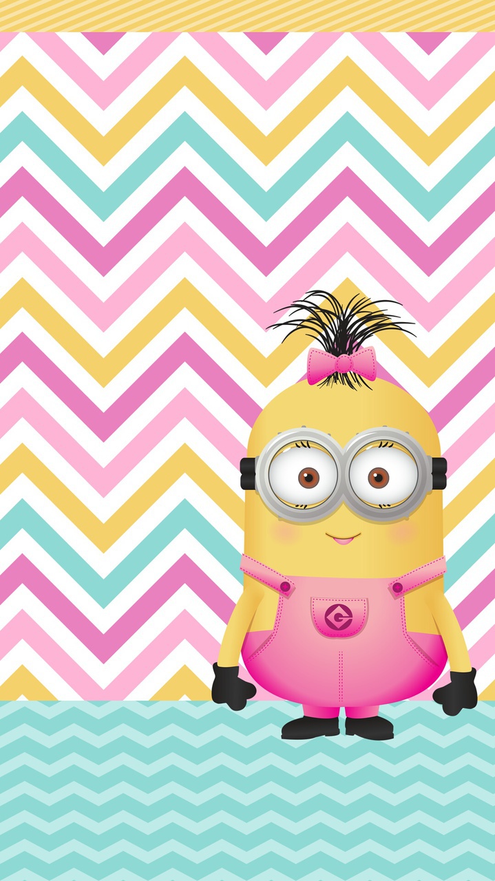 Girly, Minion, And Wallpaper Image - Minions Birthday Girl , HD Wallpaper & Backgrounds