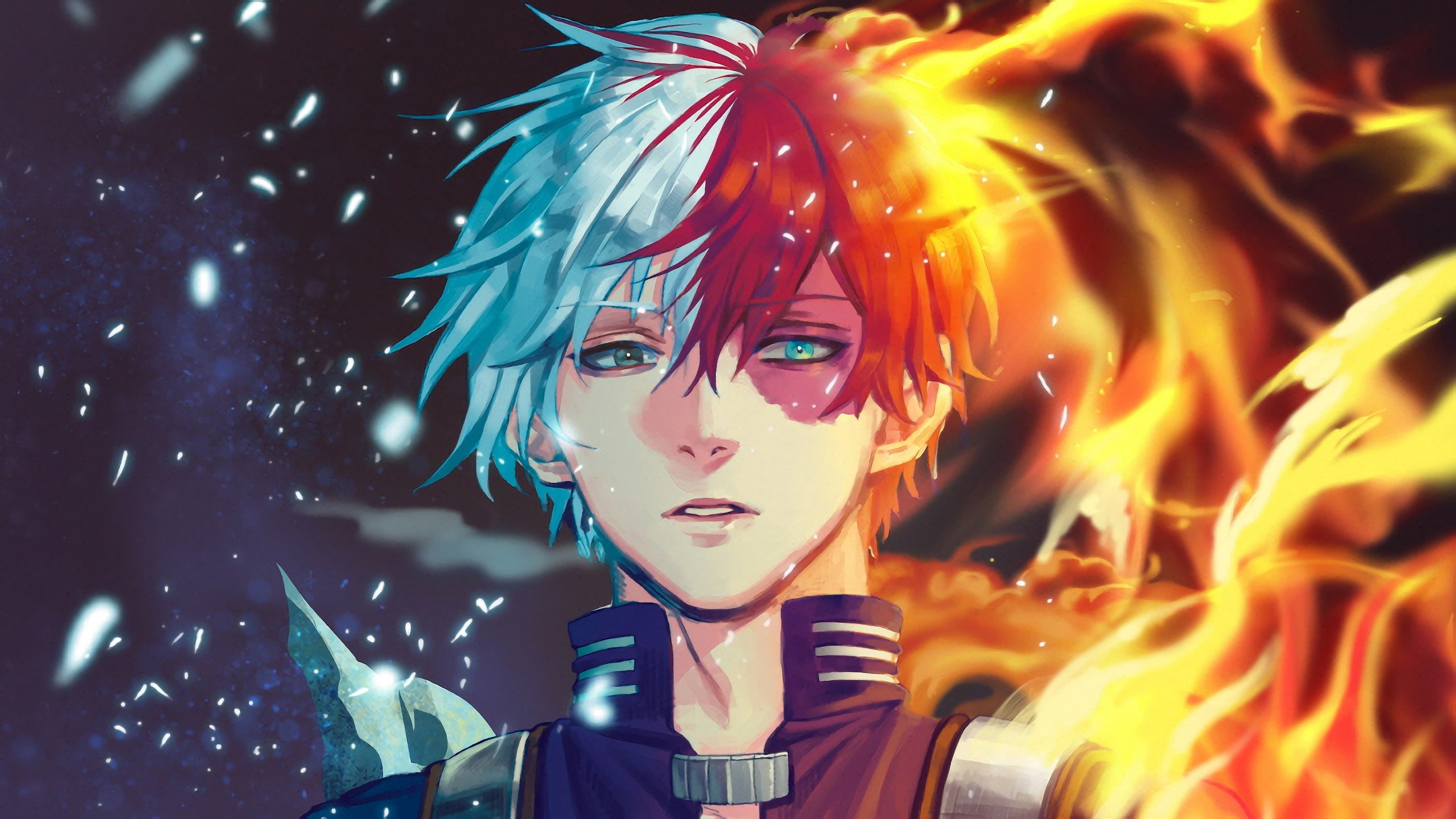 Wallpaper Of Anime, My Hero Academia, Shoto Todoroki - Zodiac Signs As Bnha , HD Wallpaper & Backgrounds