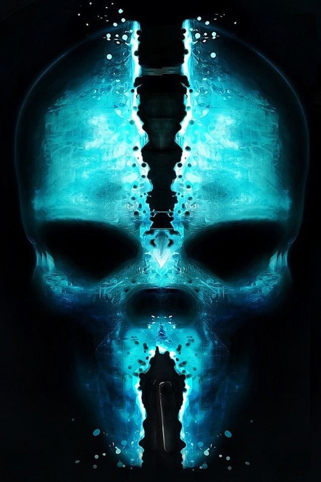 Skull Glow Wallpaper - Ghost Recon Future Soldier Skull , HD Wallpaper & Backgrounds
