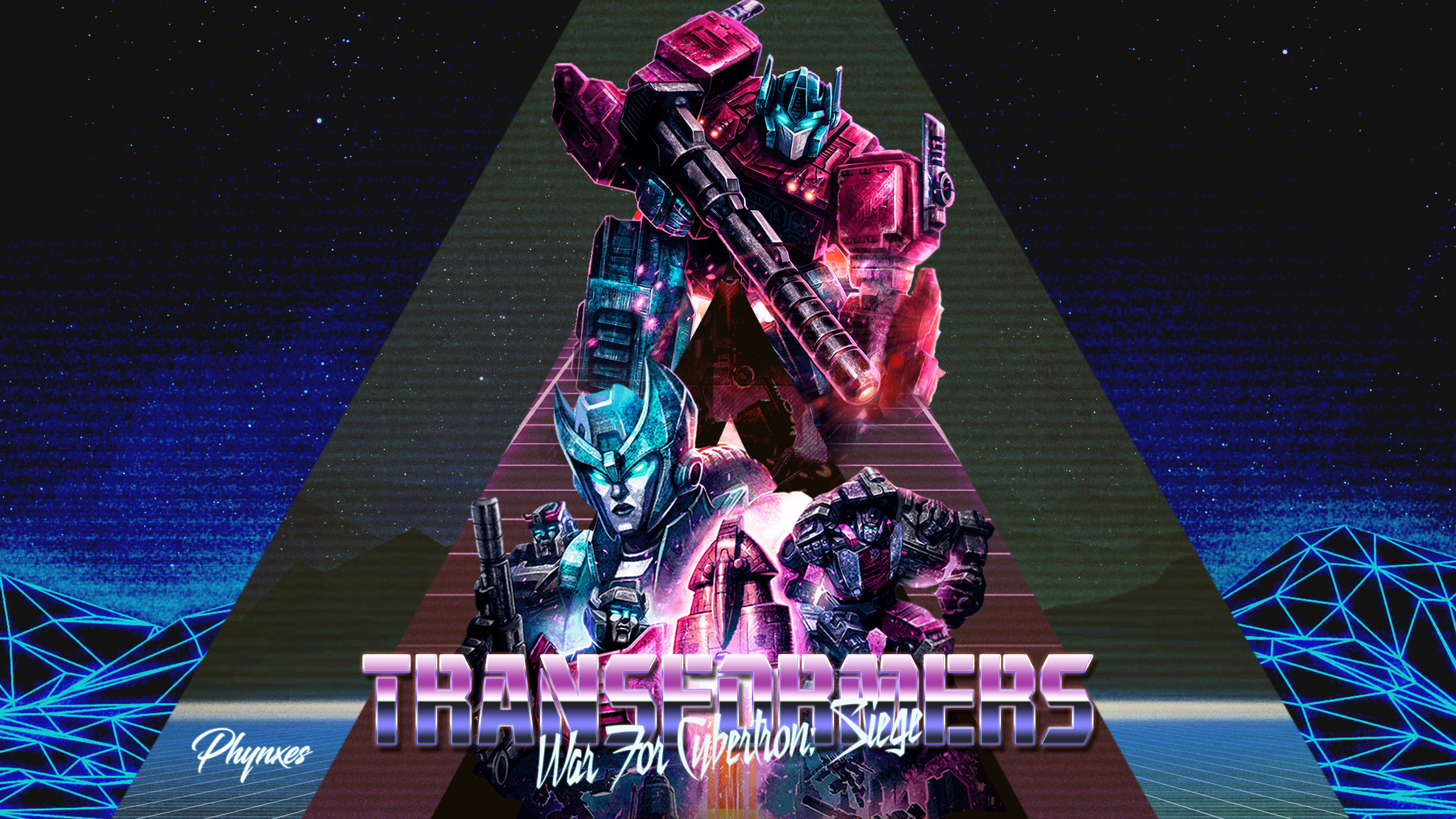 Transformers Wallpapers Synthwave , HD Wallpaper & Backgrounds