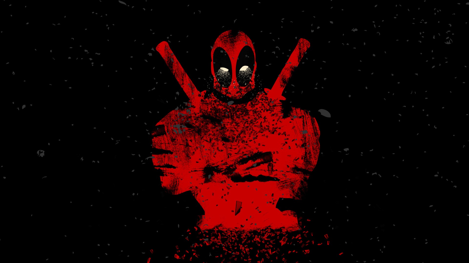 Deadpool Artwork Red And Black - Deadpool Images Background Black , HD Wallpaper & Backgrounds