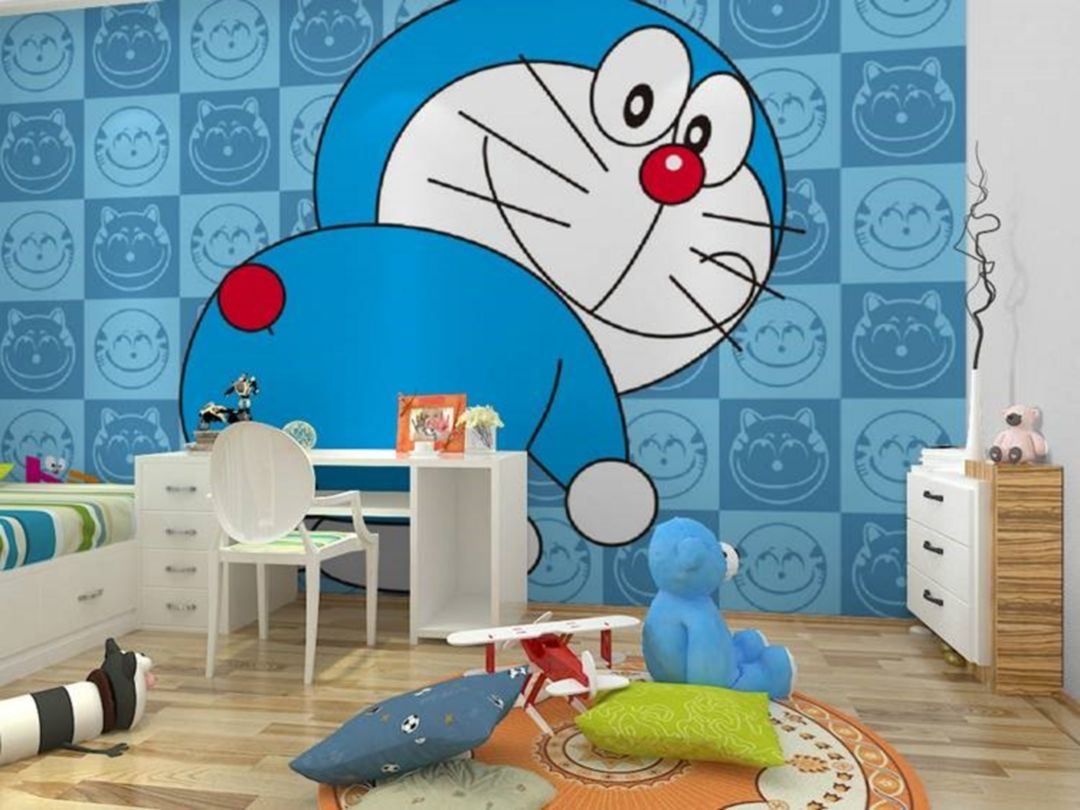 Doraemon Wallpaper To Complete The Room3 - วอลเปเปอร์ ติด ห้อง โด เร ม่อน , HD Wallpaper & Backgrounds