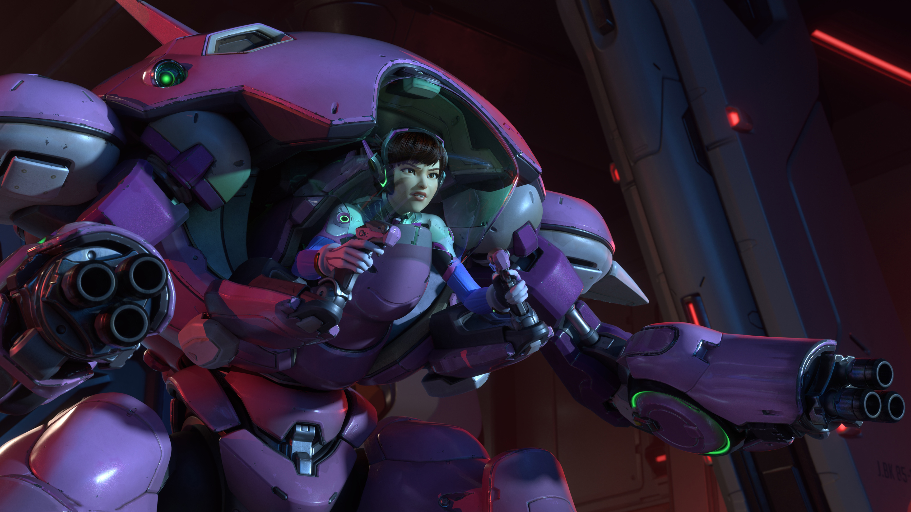 Overwatch Dva With Meka 4k - Overwatch Shooting Star Movie , HD Wallpaper & Backgrounds