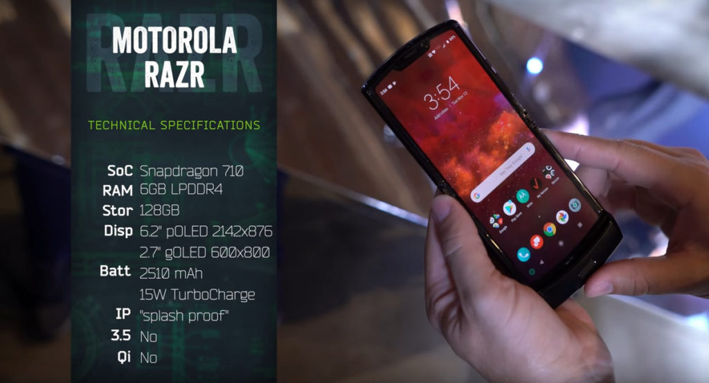 Motorola Razr 2019 Folding Phone Specifications - Do Motorola Razr 2019 , HD Wallpaper & Backgrounds