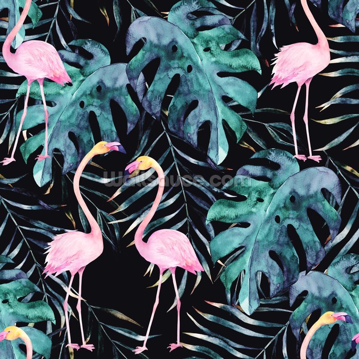 Flamingo Wallpaper - Flamingo Print , HD Wallpaper & Backgrounds