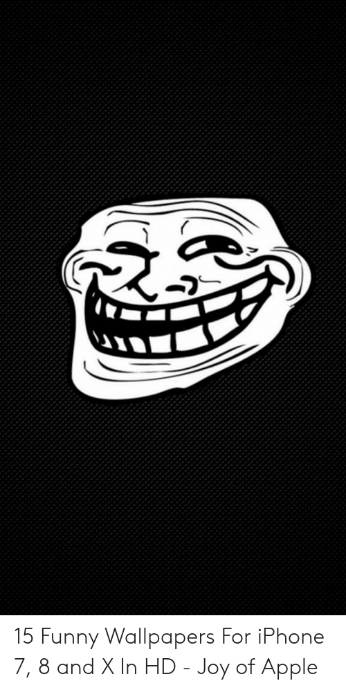 Apple, Funny, And Iphone - Troll Face , HD Wallpaper & Backgrounds