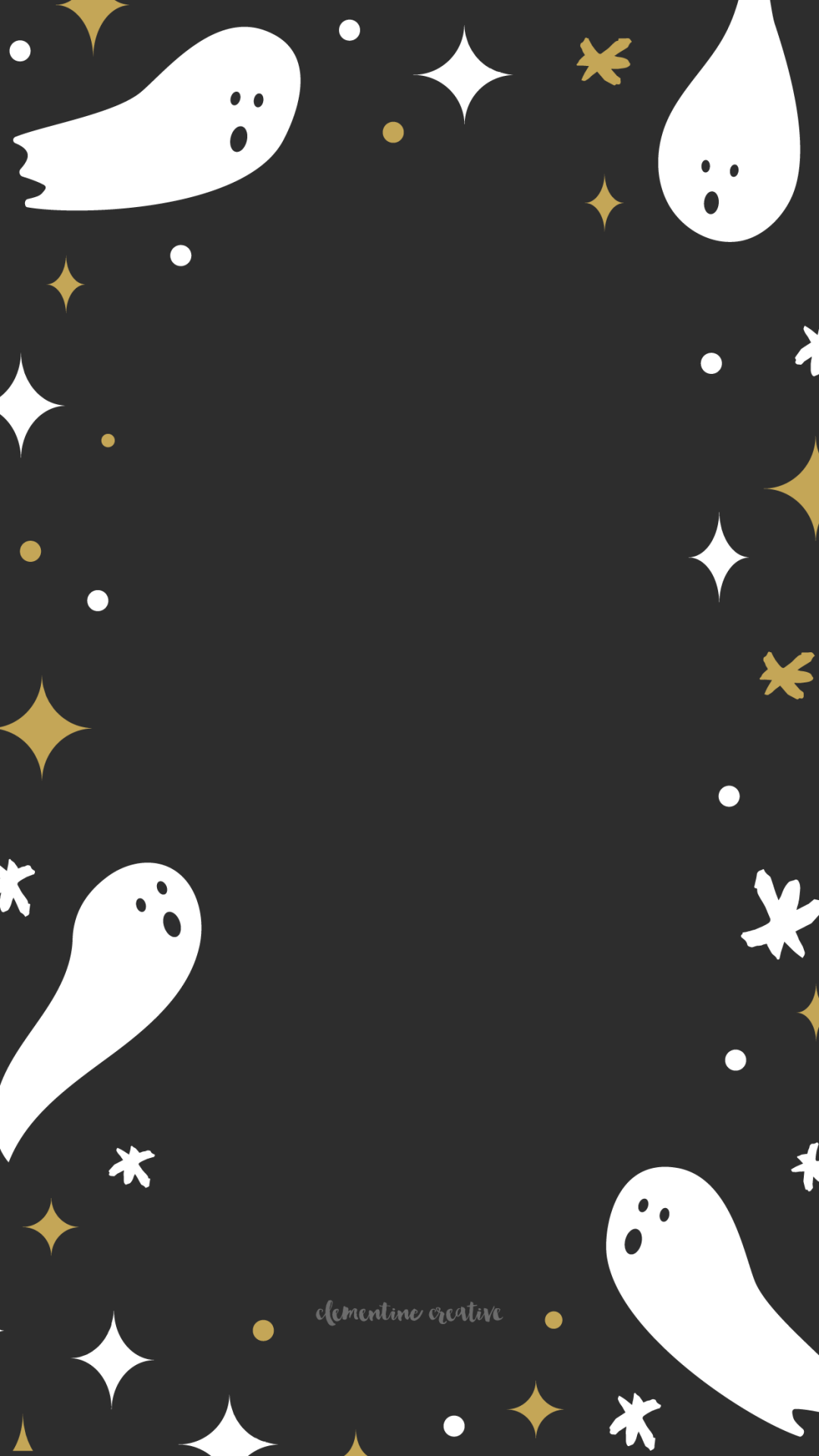 Cute Ghost Wallpaper I Found On Pinterest - Spooky Halloween Cell Phone , HD Wallpaper & Backgrounds