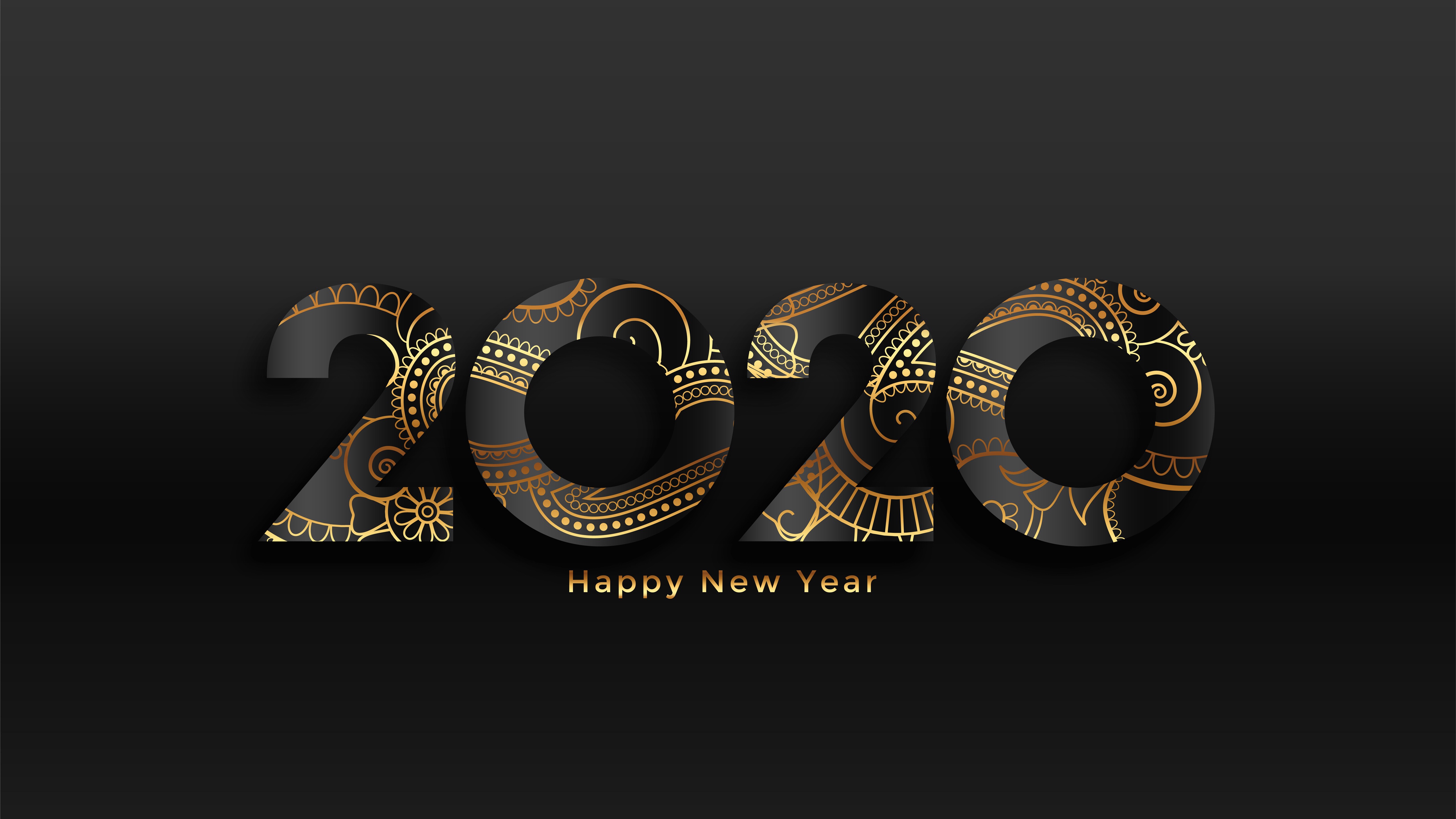 New Year 2020 5k New Wallpaper - Happy New Year 2020 4k , HD Wallpaper & Backgrounds