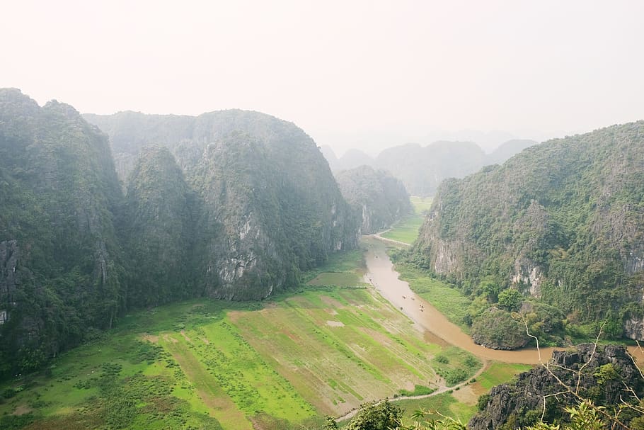 Vietnam, Tam Coc Ninh Binh, Outdoor, Mountion, Lake, - Mount Scenery , HD Wallpaper & Backgrounds