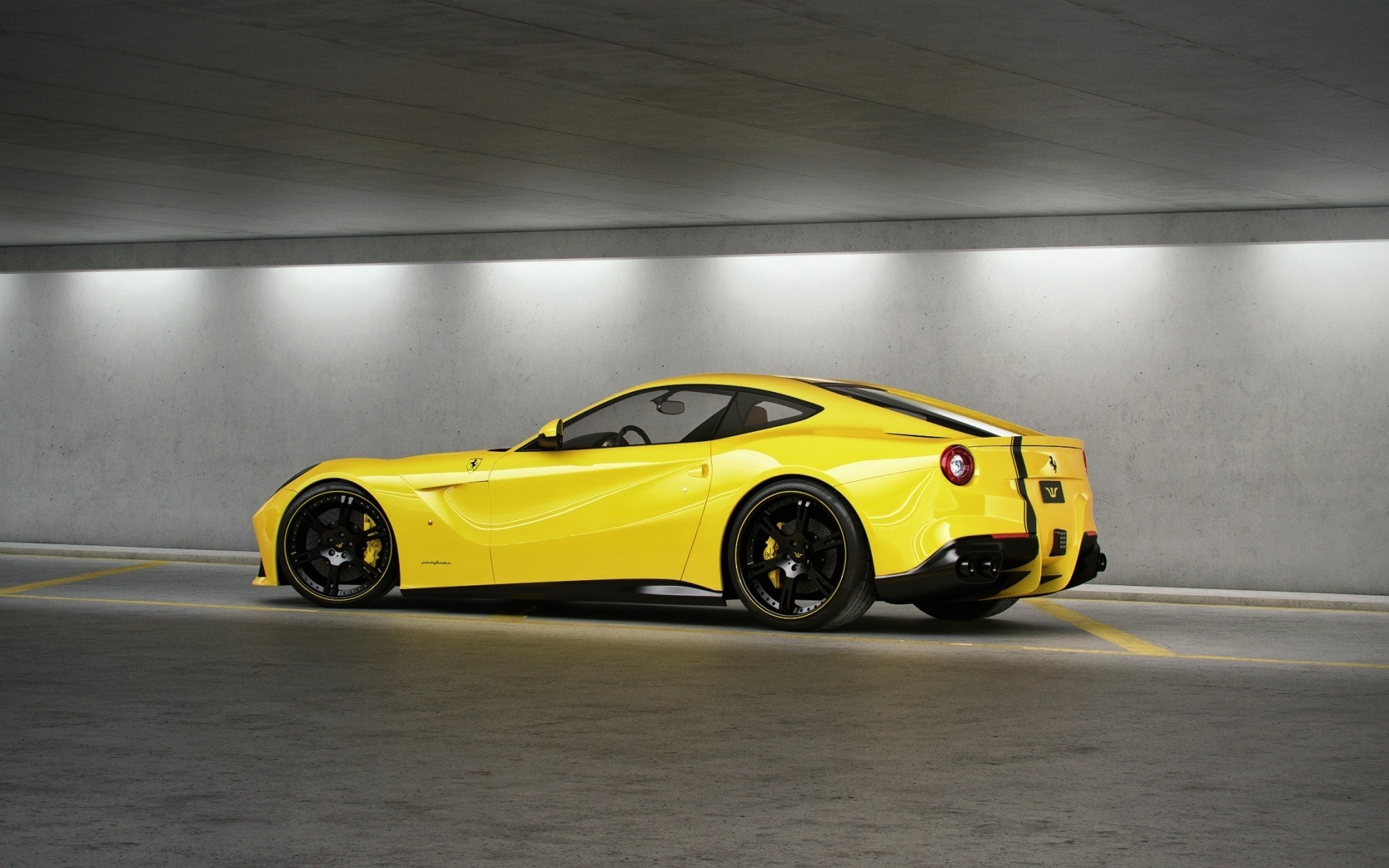 Fantastic Yellow Ferrari Wallpaper , HD Wallpaper & Backgrounds