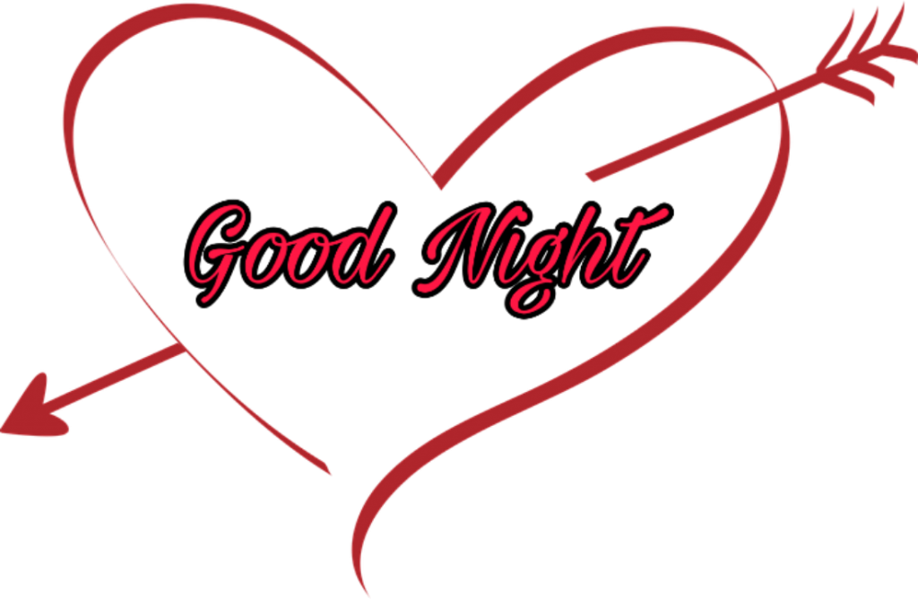 Good Night Images Wallpaper Hd With Red Rose - Heart , HD Wallpaper & Backgrounds