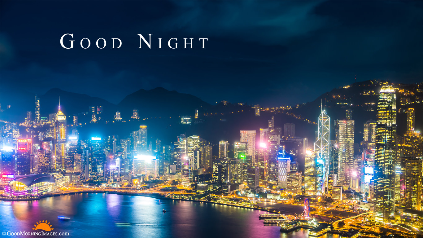 Full Hd City Good Night Wallpaper For Background - Hong Kong , HD Wallpaper & Backgrounds