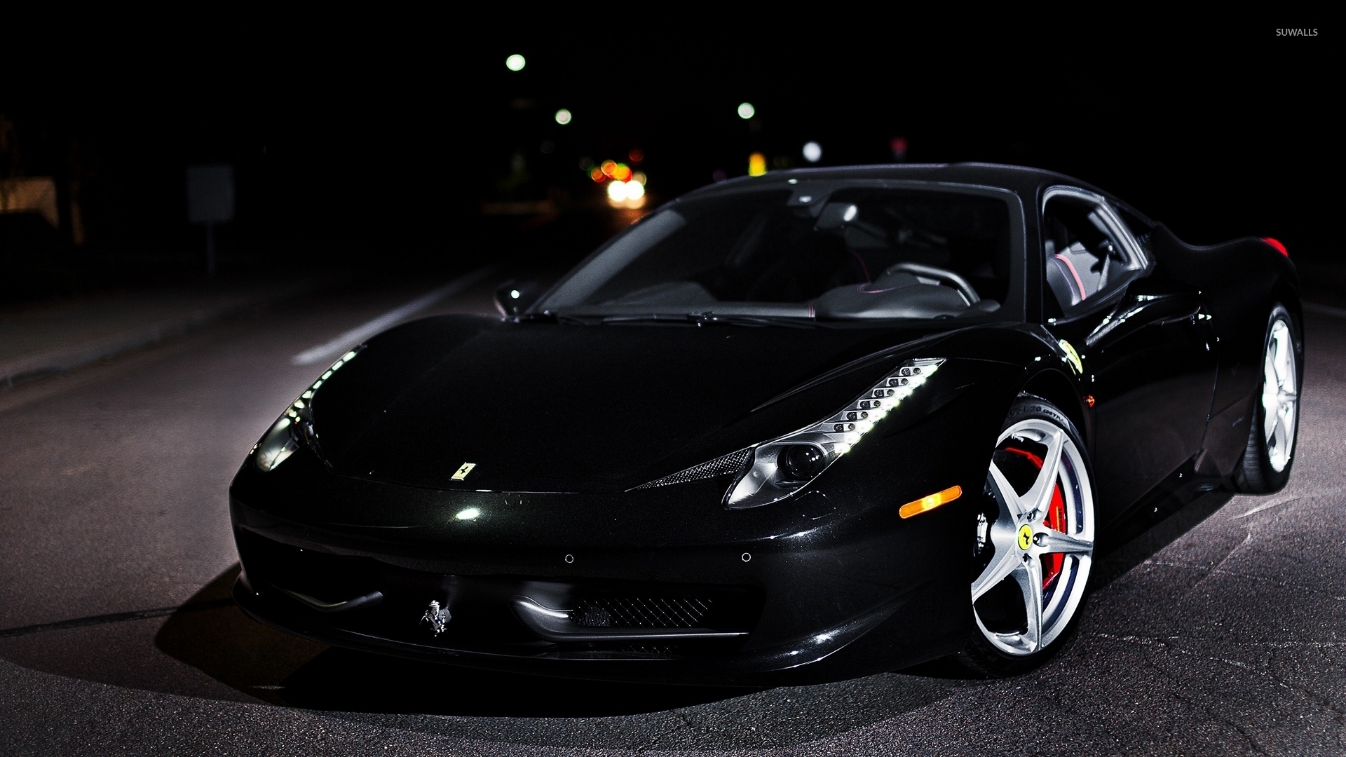 Black Ferrari Wallpaper Hd 1080p , HD Wallpaper & Backgrounds