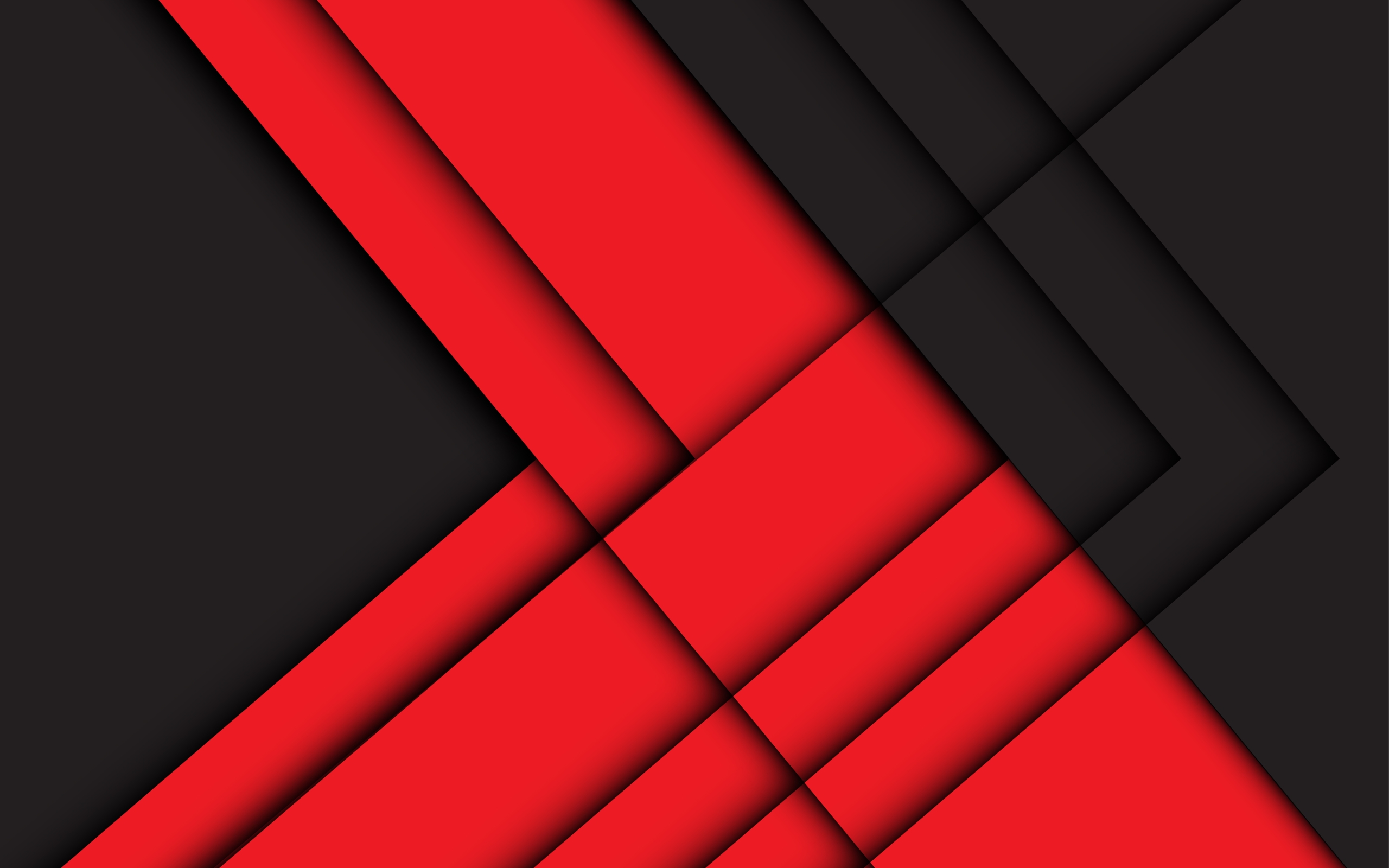 Wallpaper Of Artistic, Black, Geometry, Red, Shapes - Red And Black Geometric , HD Wallpaper & Backgrounds