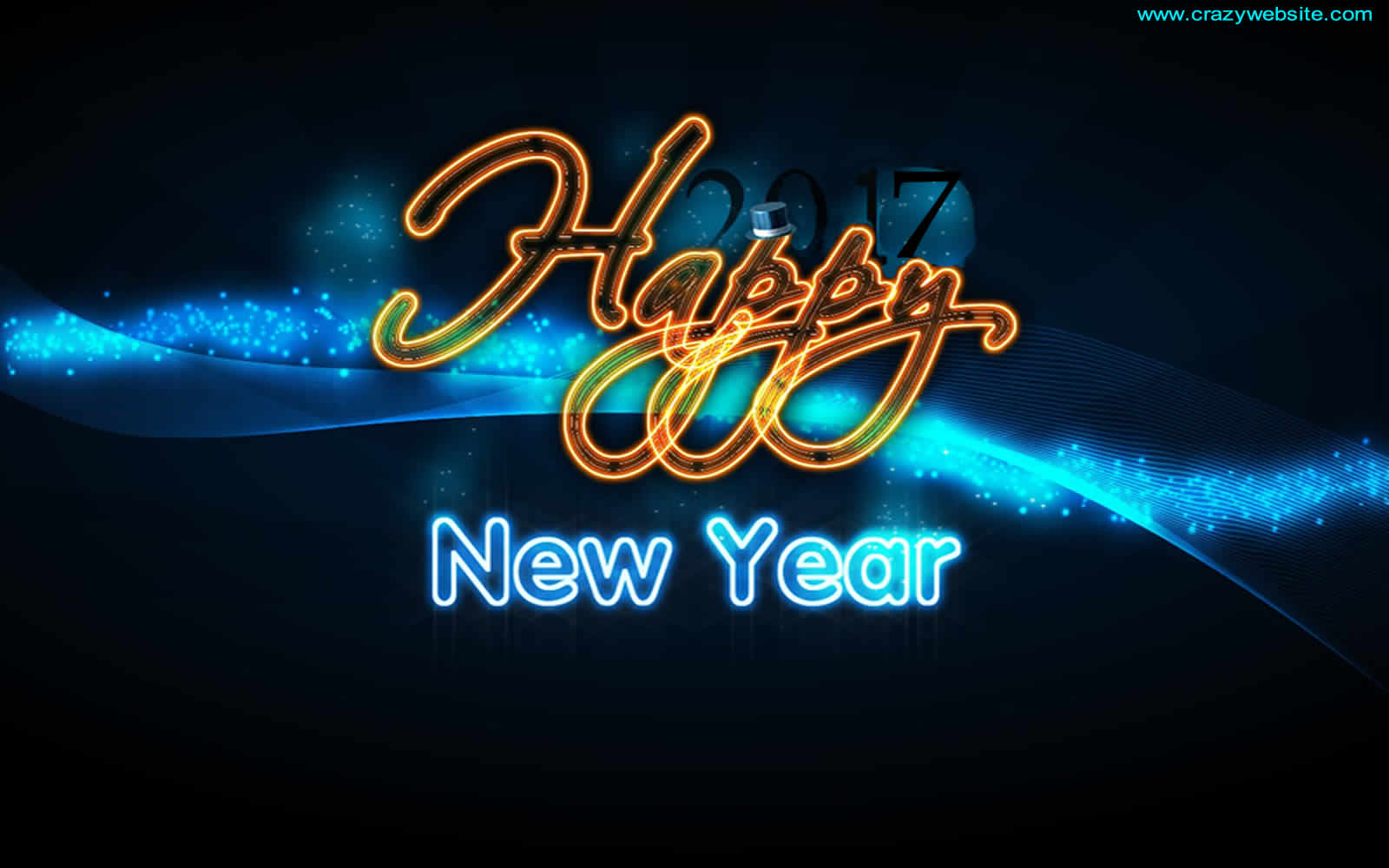 Wallpaper Backgrounds Free New Year 2016 / 2017 Graphic - Happy New Year Flashing Lights , HD Wallpaper & Backgrounds