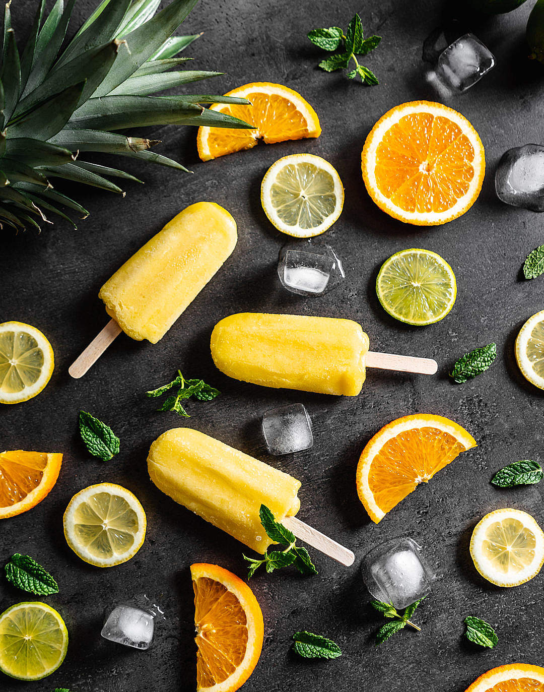 Download Summer Ice Lollies With Fresh Fruits Free - Food , HD Wallpaper & Backgrounds