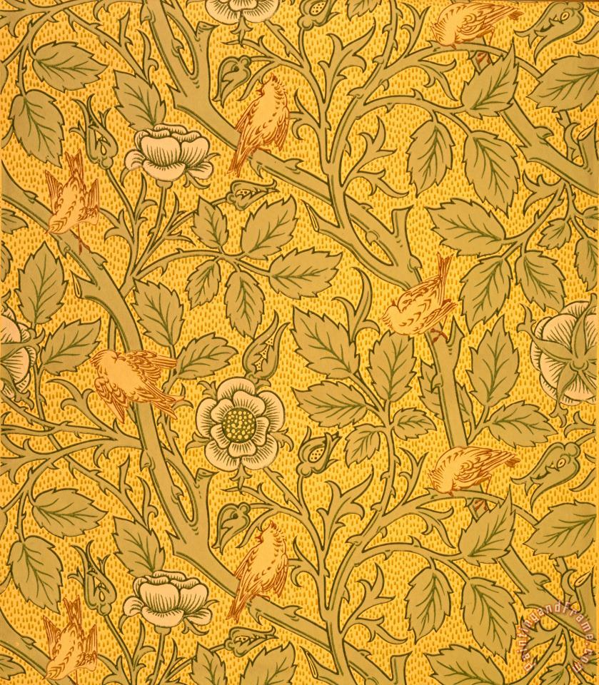 William Morris Bird Wallpaper Design Art Painting - William Morris And Wallpaper Design , HD Wallpaper & Backgrounds